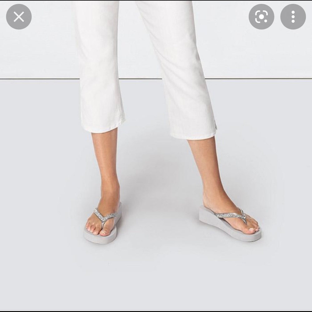 Glitter Strap Micro Flip Flops